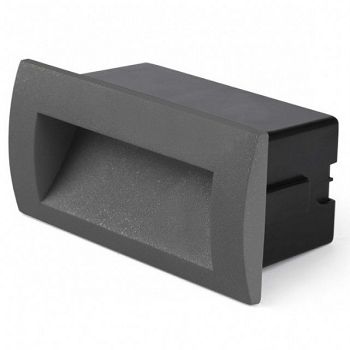 FR70147 SVJ.UGR.LED 2W SEDNA2 IP65 TAMNO SIVA#