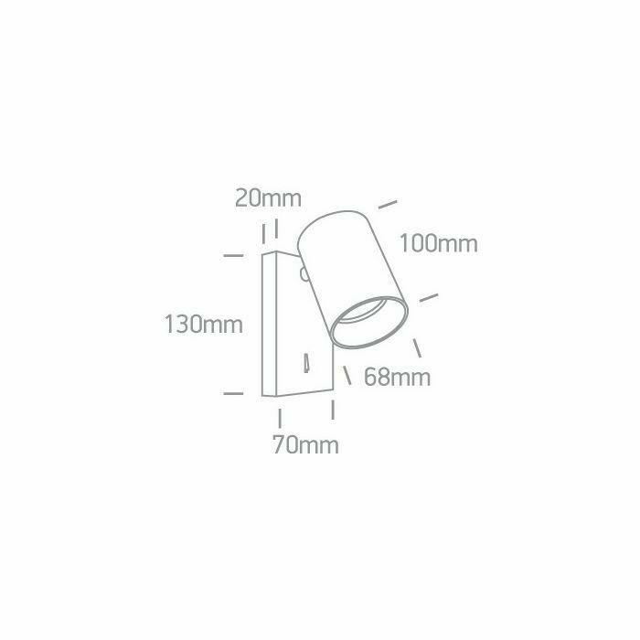 DM65105NA/B NADGR.REF.CRNI GU10 SA PREKIDAČEM