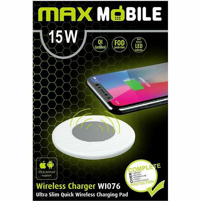 PUNJAČ MM BEŽIČNI PUNJAČ WI-076 QC QUICK CHARGE15W