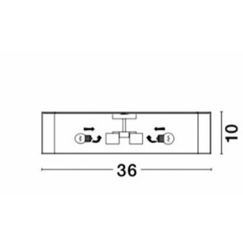NL866603 PLAF.RAGU 4*E27 BRONZA FI 36CM
