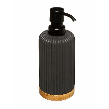 FIVE 174540B DOZATOR ZA SAPUN MODERN, POLIRESIN/KAMEN, CRNI