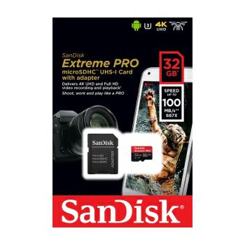 KARTICA MICRO SD 32GB SANDISK EXTREME PRO A1 V30 +A