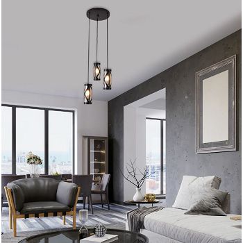 RABALUX 5339 OBERON VISILICA E14 3X40W COFFE/AMBER #