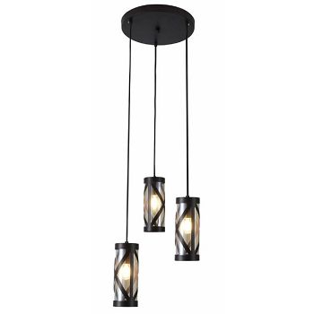 RABALUX 5339 OBERON VISILICA E14 3X40W COFFE/AMBER #