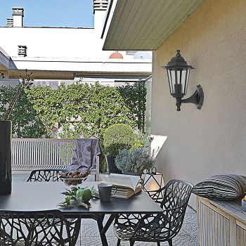 RABALUX 8204 BAS VELENCE VANJSKA ZIDNA SVJ.E27 60W IP43 CRNA