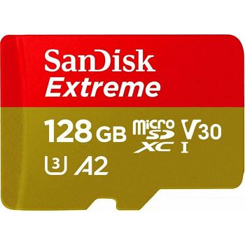 MEMORIJSKA KARTICA SANDISK MICROSDXC UHS-I V30 EXTREME 128GB 190MB/s