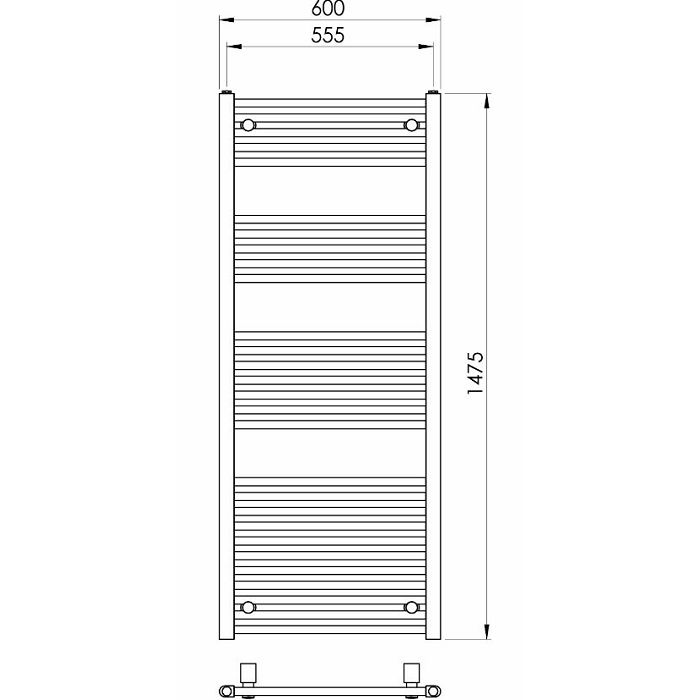 RADIJATOR KUPAONSKI TERMABAD R01, 1475x600 mm, 732W  G374601